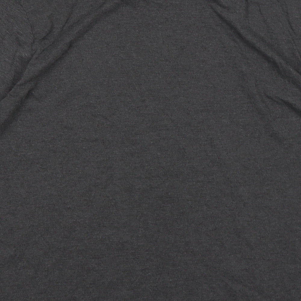 Donnay Mens Grey  Cotton  T-Shirt Size L Round Neck