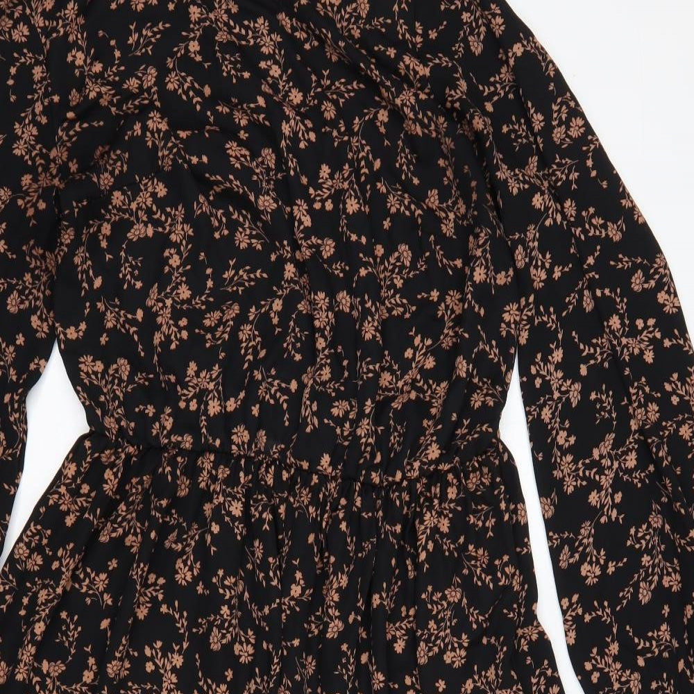 George Womens Multicoloured Floral Polyester A-Line  Size 12  Round Neck