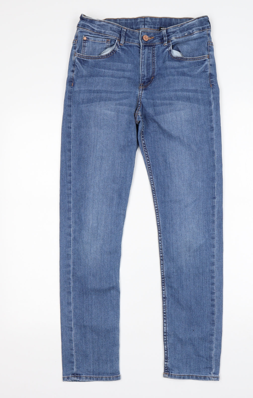 H&M Boys Blue  Cotton Straight Jeans Size 13 Years  Regular