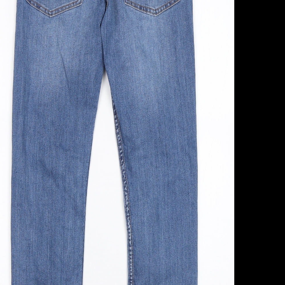 H&M Boys Blue  Cotton Straight Jeans Size 13 Years  Regular