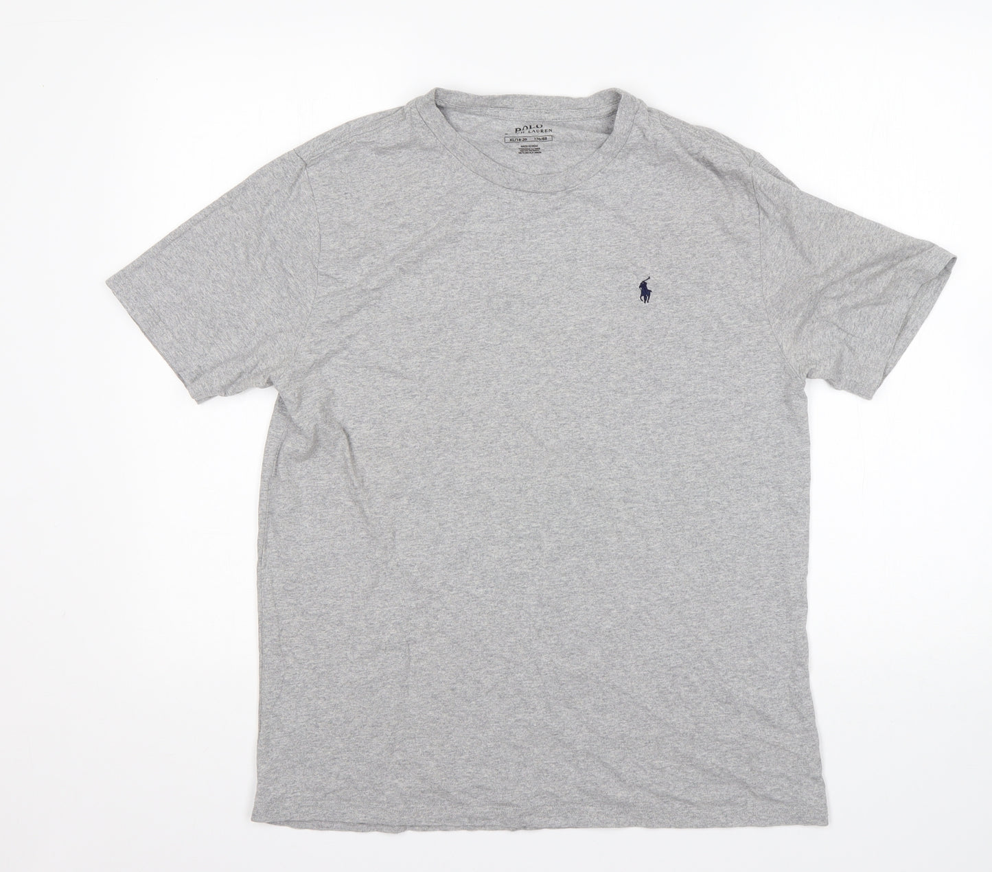 Polo Ralph Lauren Womens Grey  Cotton Basic T-Shirt Size XL Round Neck