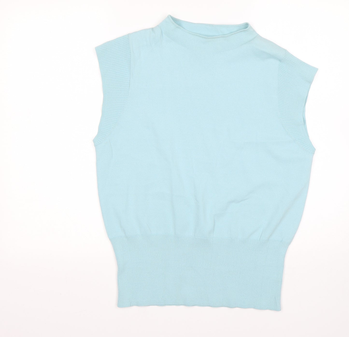 NEXT Womens Green High Neck  Viscose Vest Jumper Size 18