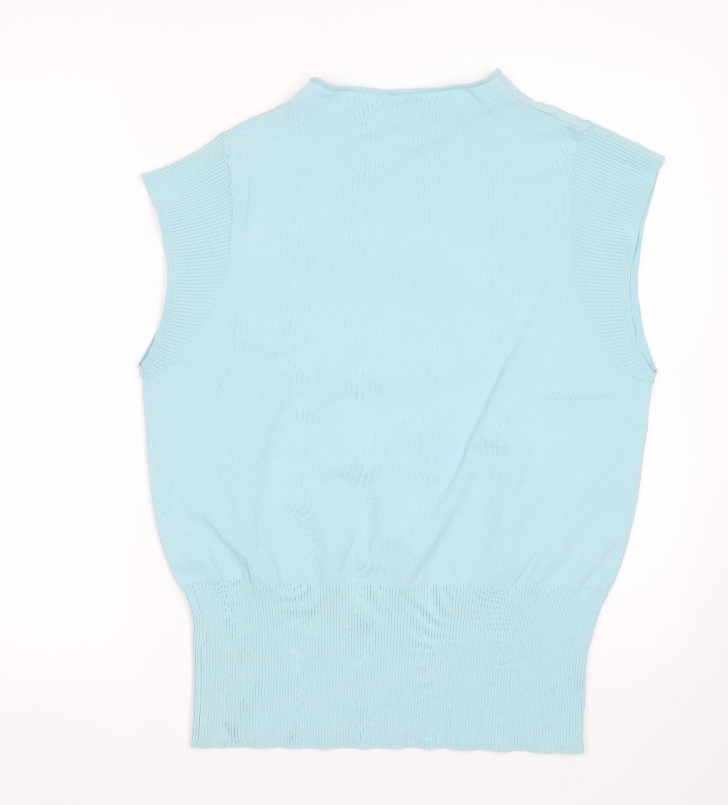 NEXT Womens Green High Neck  Viscose Vest Jumper Size 18