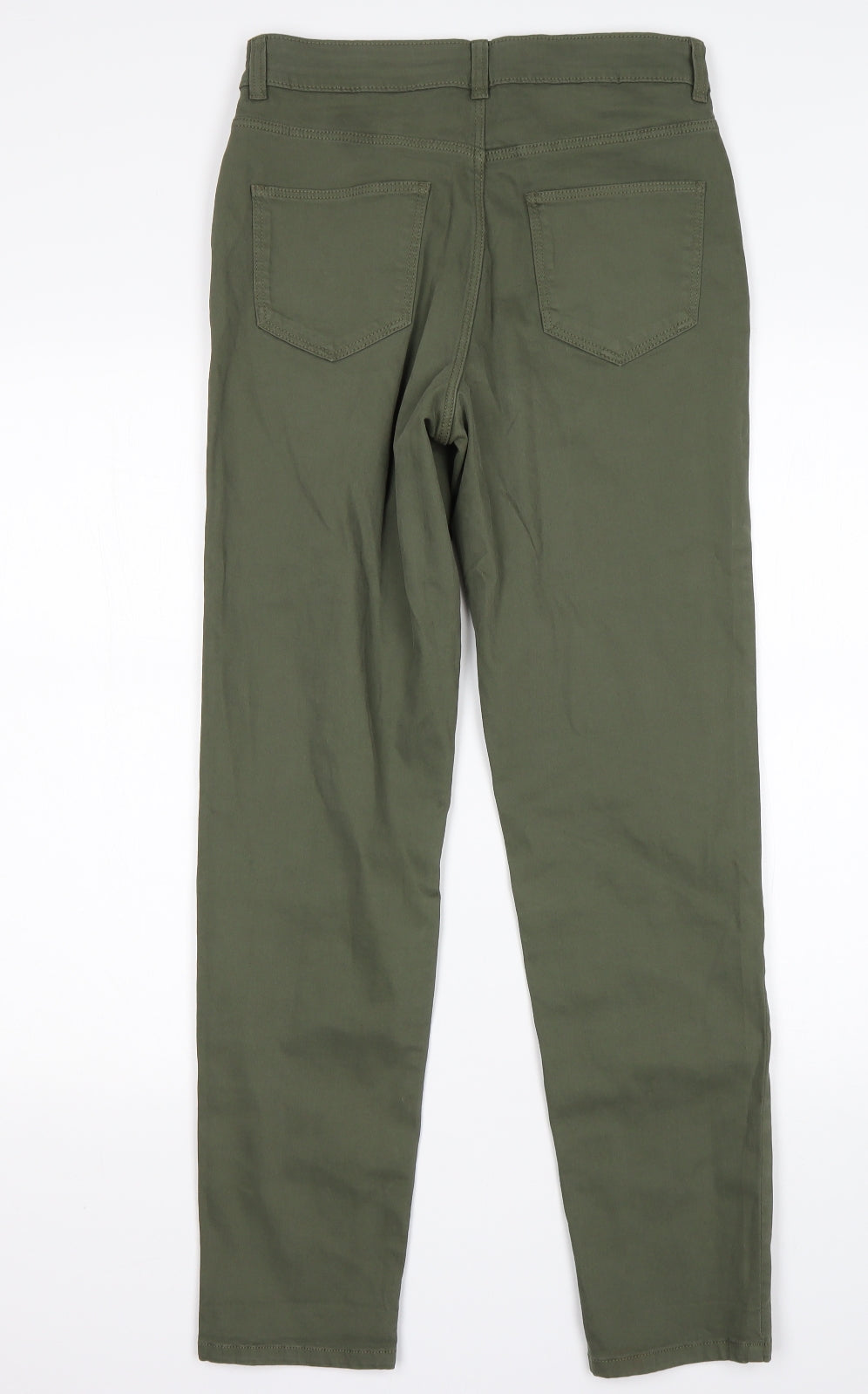 TU Womens Green  Cotton Straight Jeans Size 8 L30 in Regular