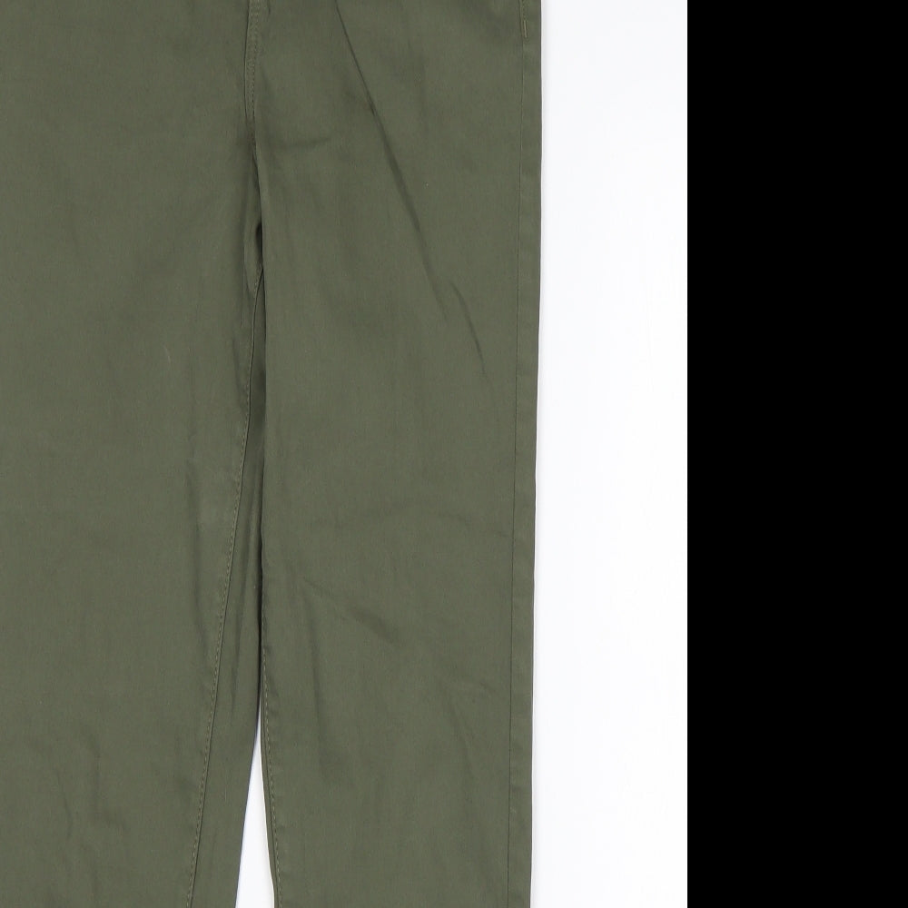 TU Womens Green  Cotton Straight Jeans Size 8 L30 in Regular