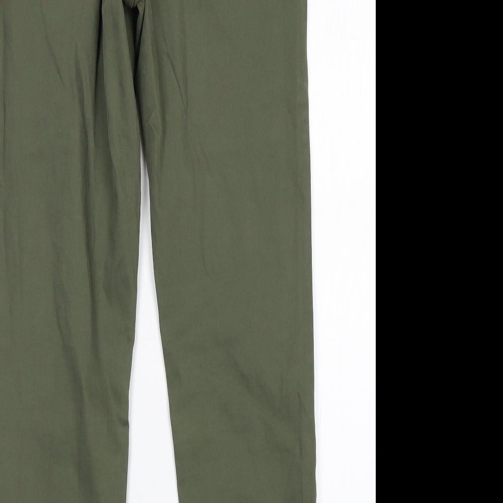 TU Womens Green  Cotton Straight Jeans Size 8 L30 in Regular