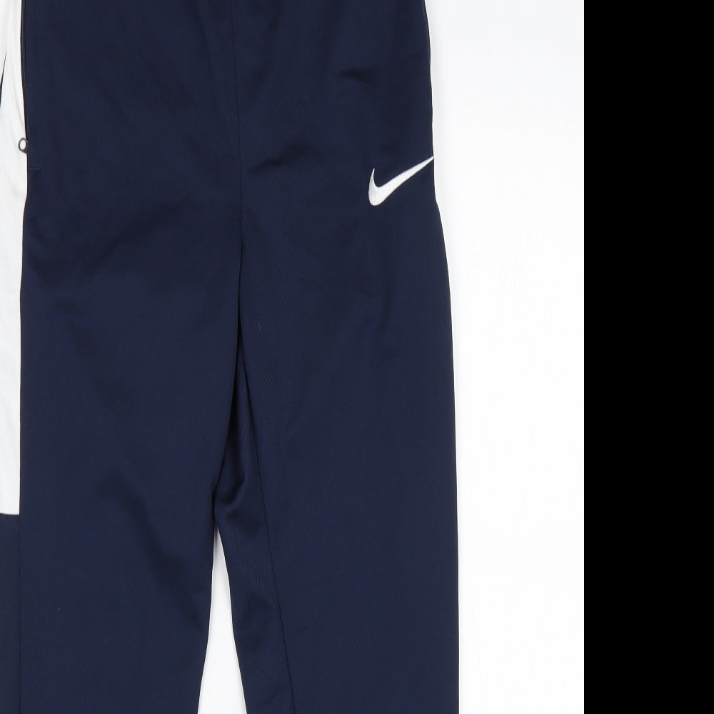 Nike Boys Blue  Polyester Sweatpants Trousers Size 12-13 Years  Regular