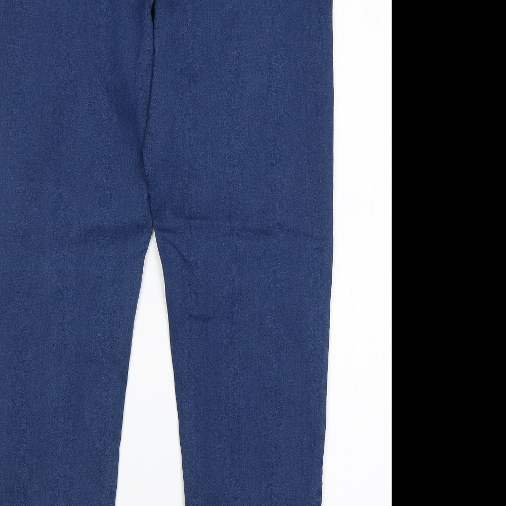 M&S Womens Blue  Cotton Jegging Jeans Size 16 L28 in Regular