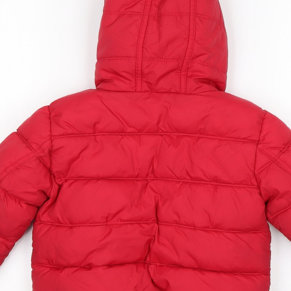 NEXT Boys Red   Puffer Jacket Jacket Size 2-3 Years
