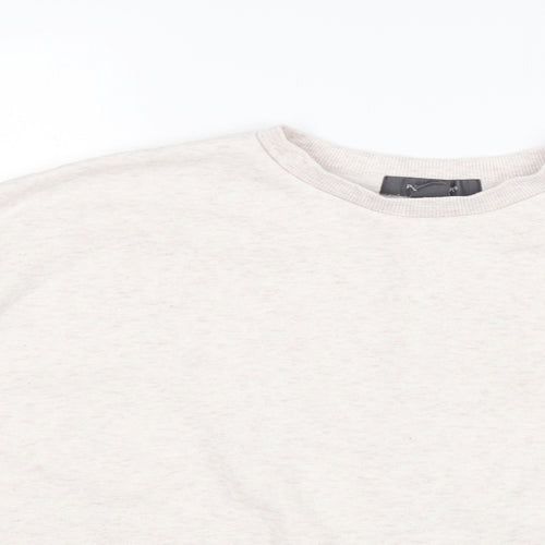 Primark Womens Beige  Cotton Pullover Sweatshirt Size M