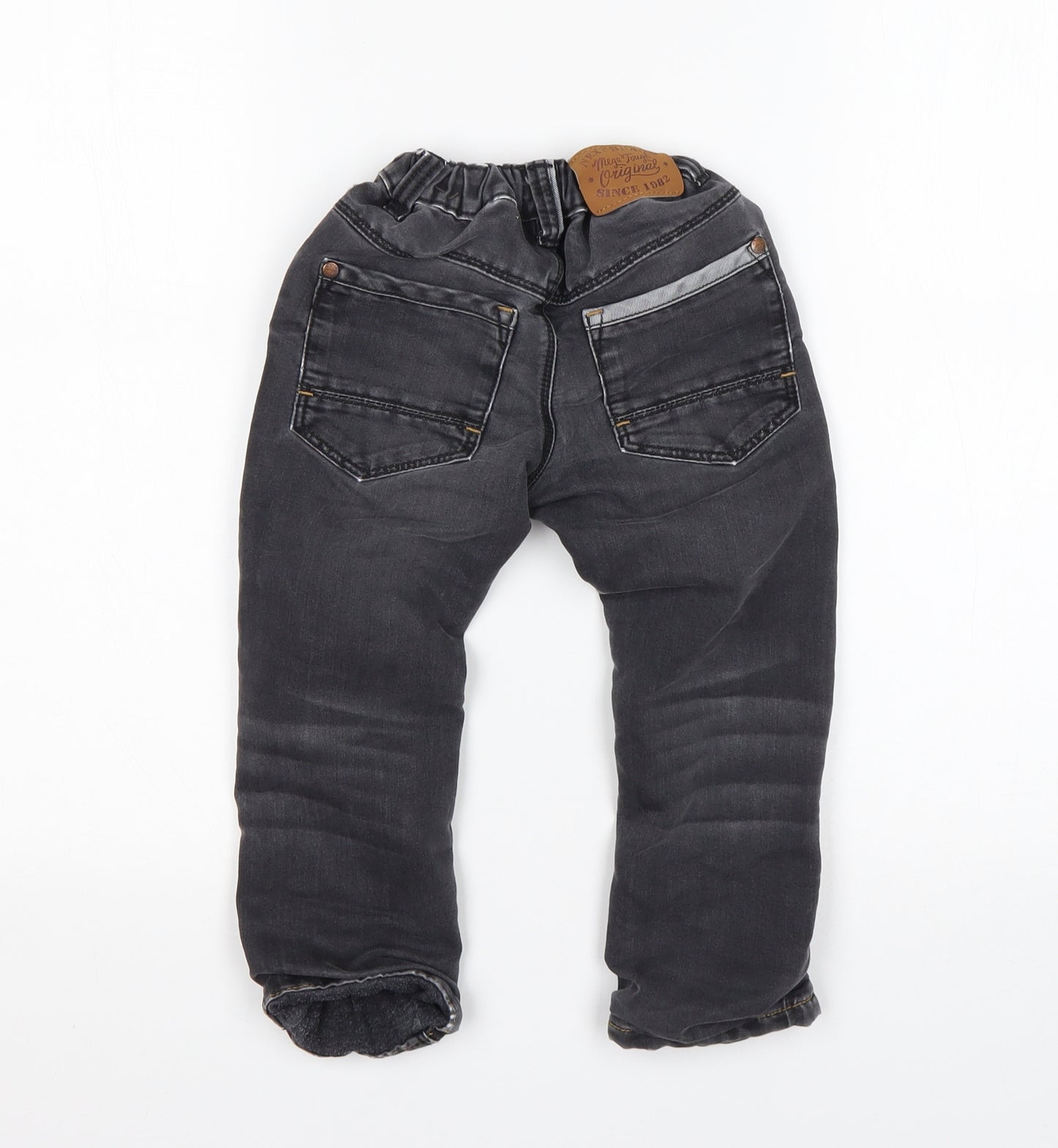 NEXT Boys Black  Cotton Straight Jeans Size 3-4 Years  Regular