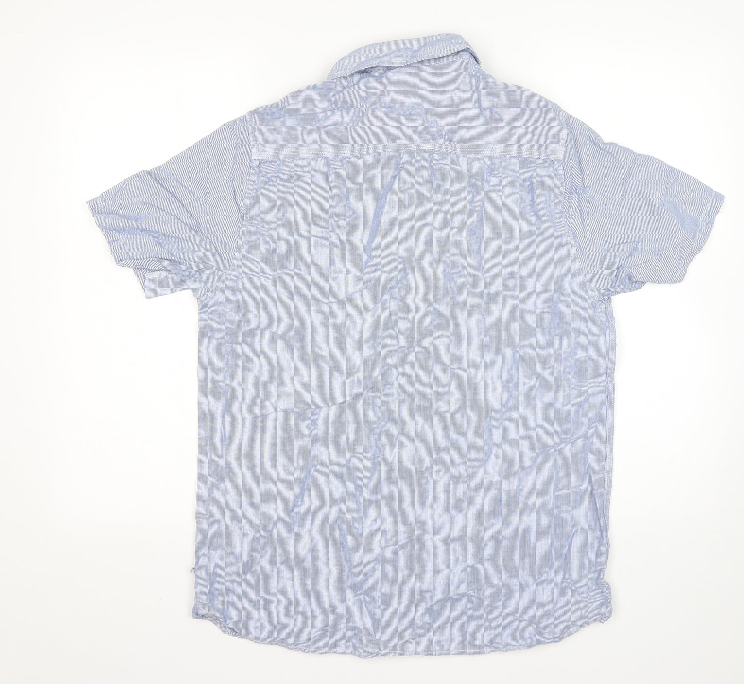 NEXT Boys Multicoloured Striped Cotton Basic Button-Up Size 15 Years Collared