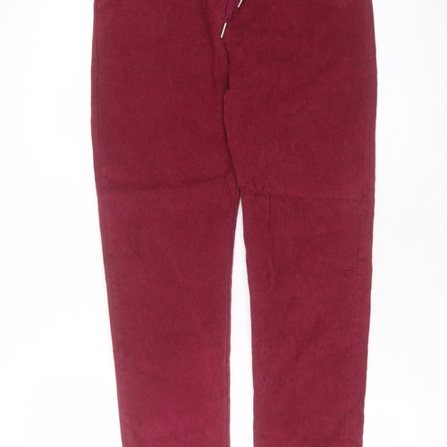 Made in Italy Womens Purple  Viscose Trousers  Size 28 in L28 in Regular
