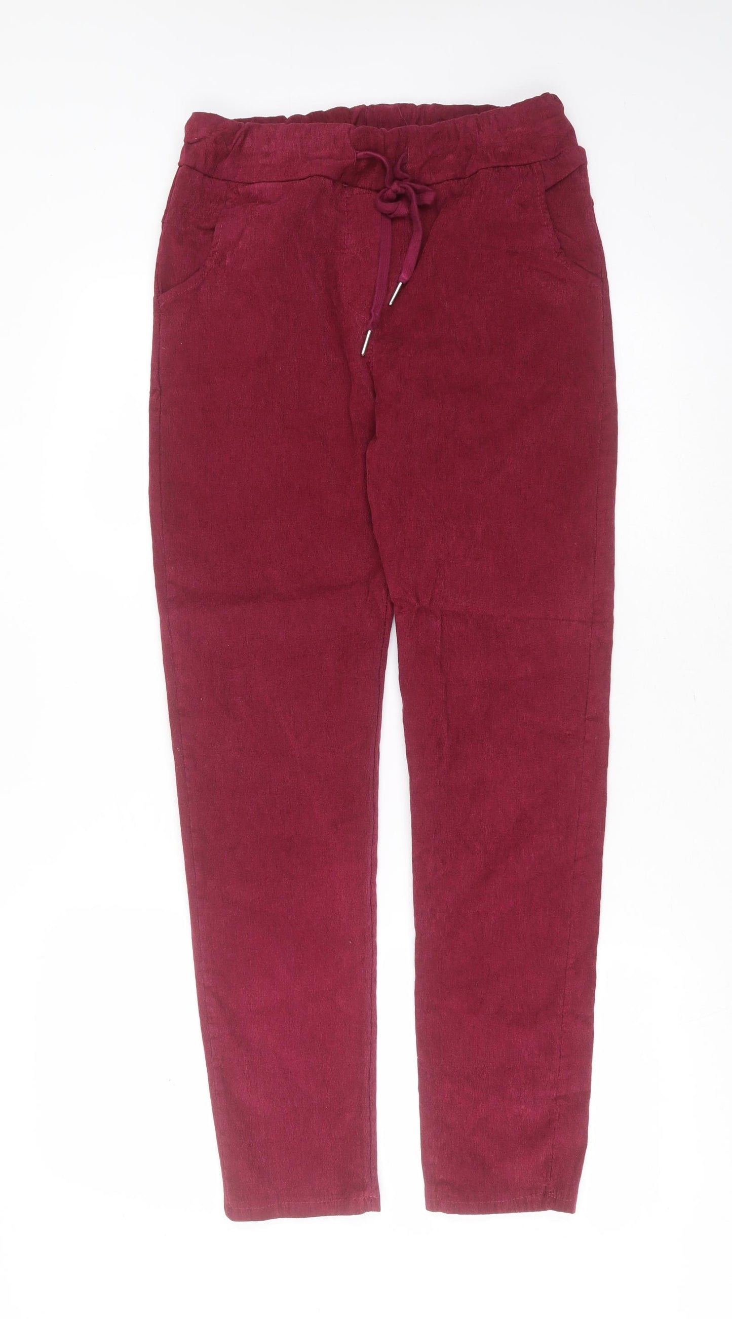 Made in Italy Womens Purple  Viscose Trousers  Size 28 in L28 in Regular