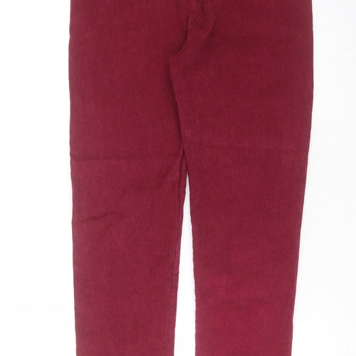 Made in Italy Womens Purple  Viscose Trousers  Size 28 in L28 in Regular
