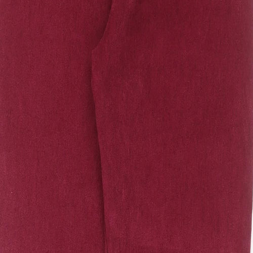 Made in Italy Womens Purple  Viscose Trousers  Size 28 in L28 in Regular