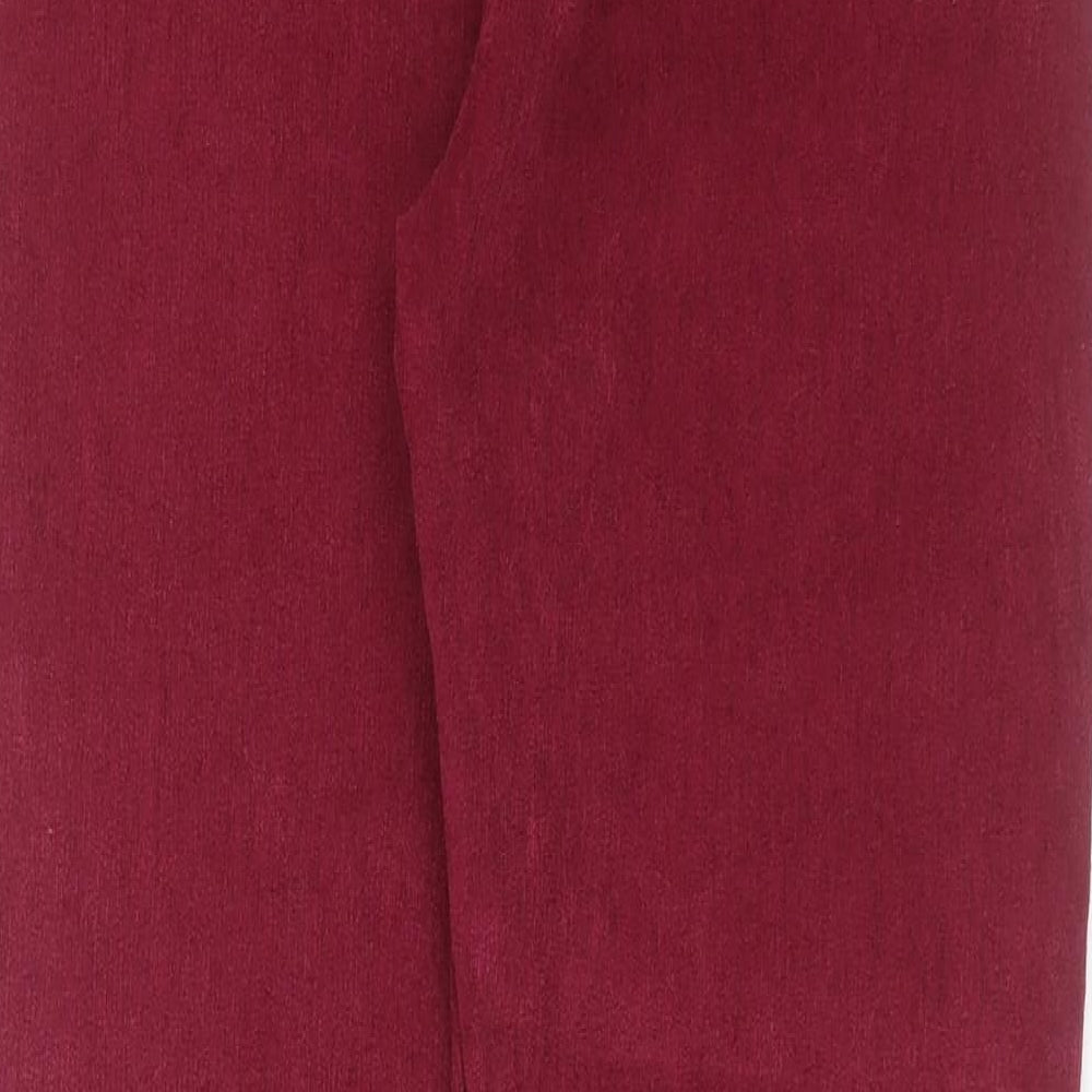 Made in Italy Womens Purple  Viscose Trousers  Size 28 in L28 in Regular