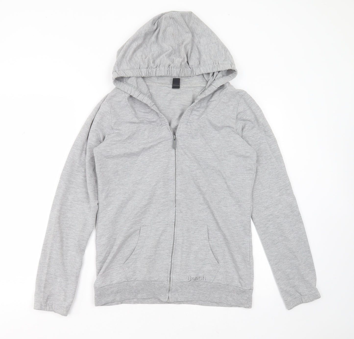 Bench Womens Grey  Polyester Full Zip Hoodie Size XL  Zip