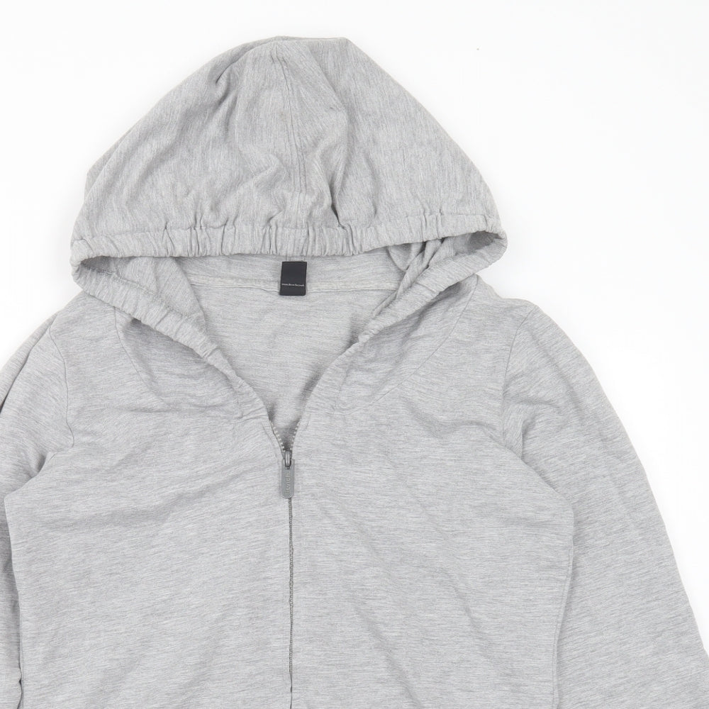Bench Womens Grey  Polyester Full Zip Hoodie Size XL  Zip