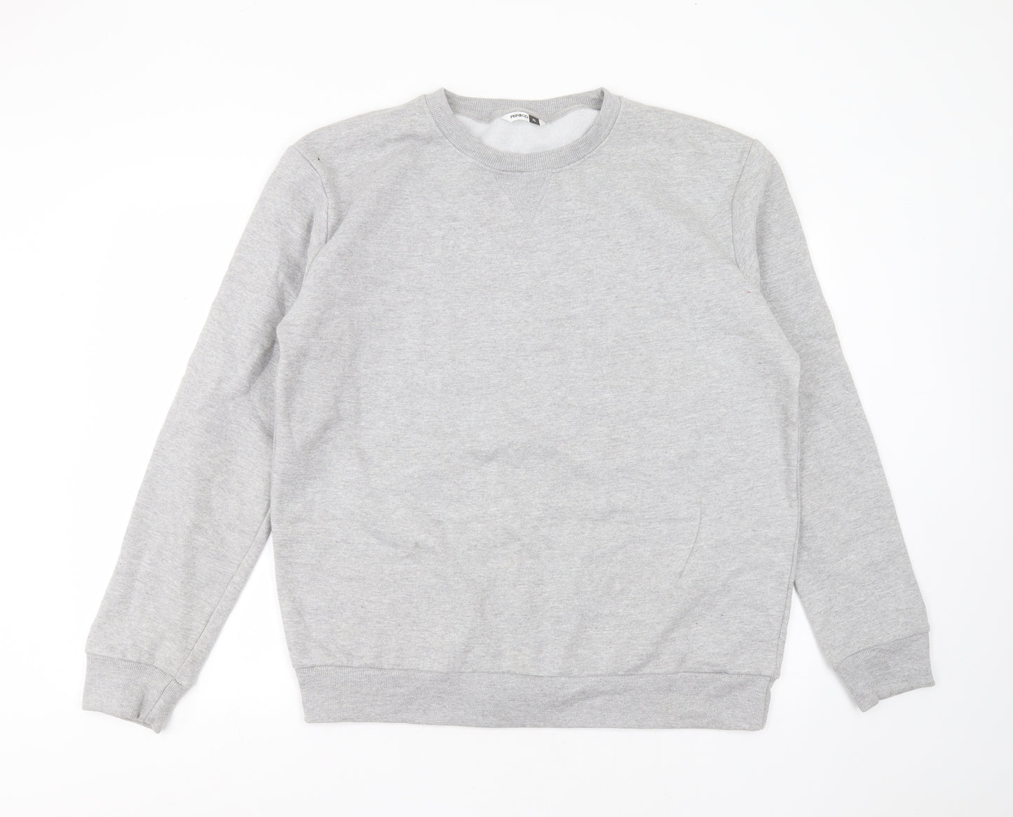 Pep & co Mens Grey  Cotton Pullover Sweatshirt Size XL