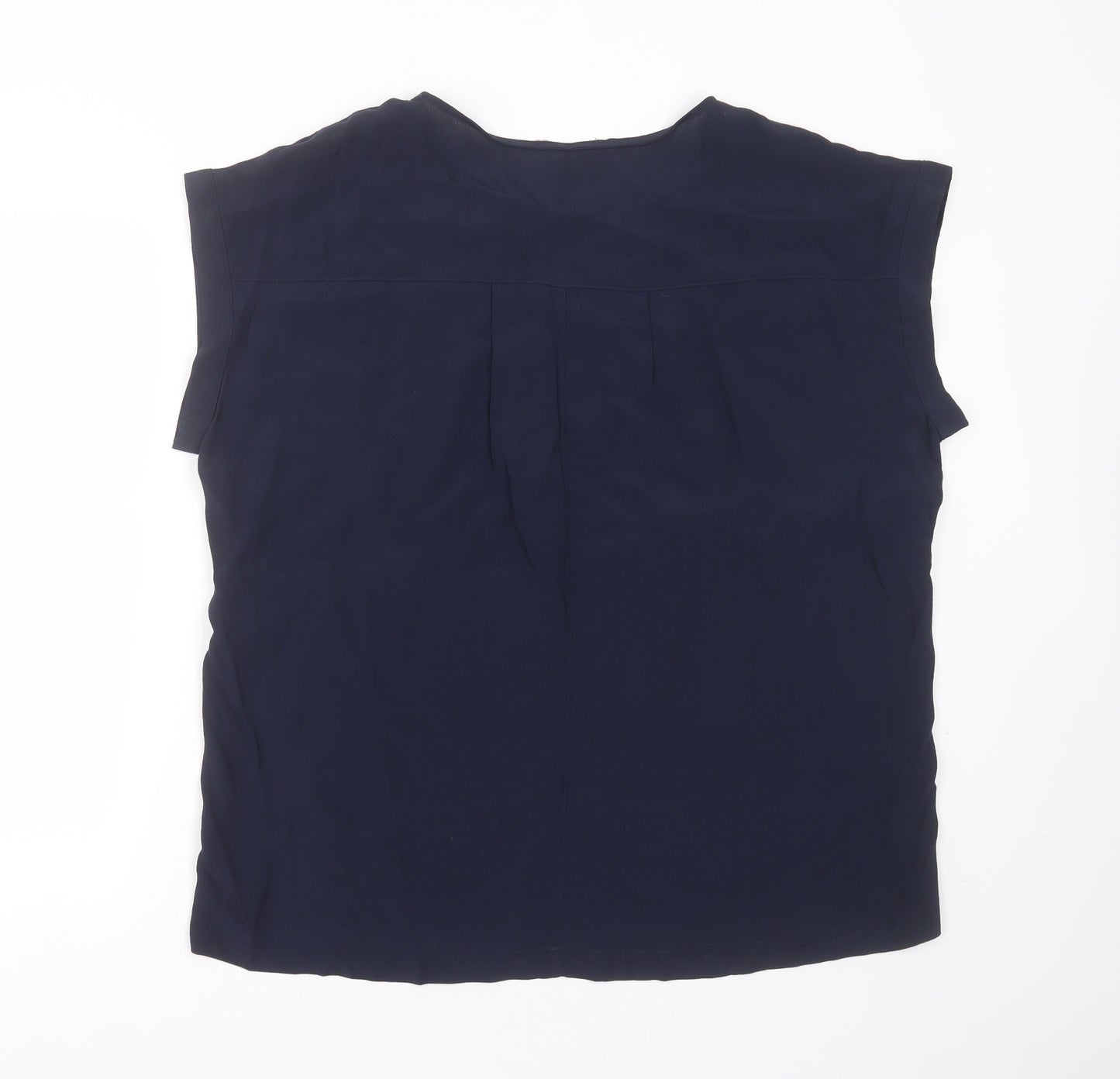 NEXT Womens Blue  Viscose Basic Blouse Size 20 Round Neck