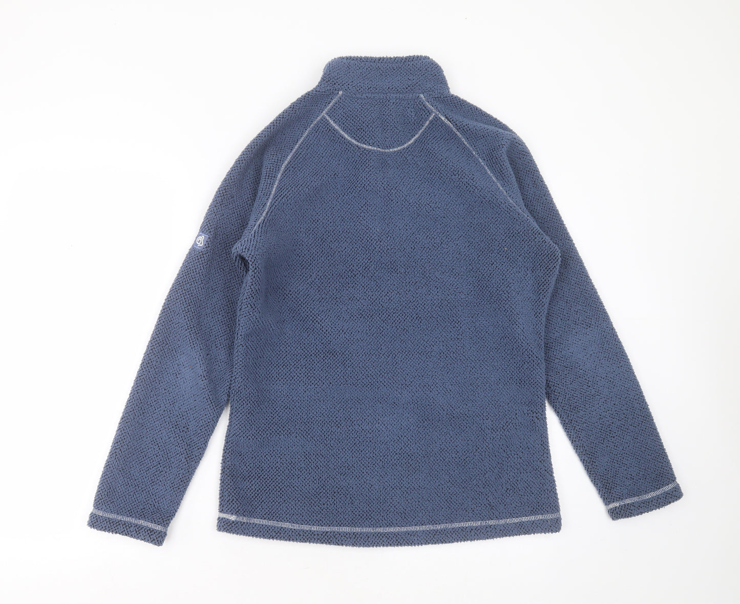 Craghoppers Womens Blue High Neck  Polyester Pullover Jumper Size 12