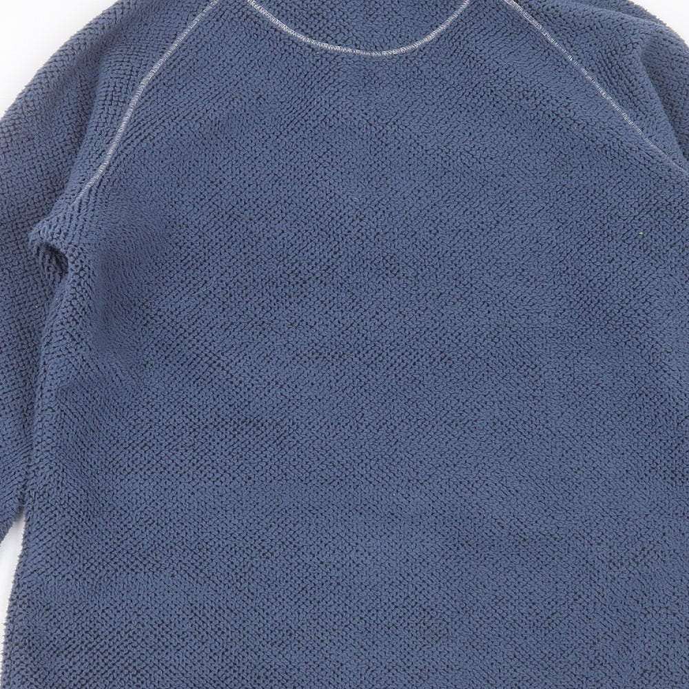 Craghoppers Womens Blue High Neck  Polyester Pullover Jumper Size 12