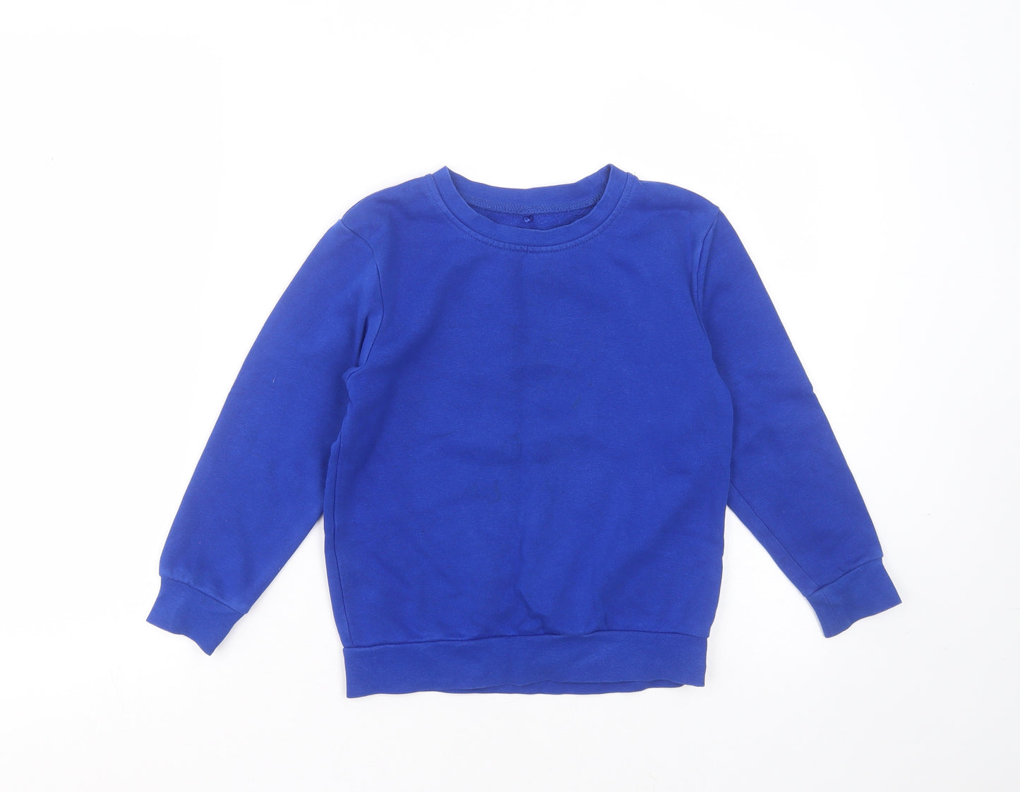 George Boys Blue  Cotton Pullover Sweatshirt Size 6-7 Years   - school