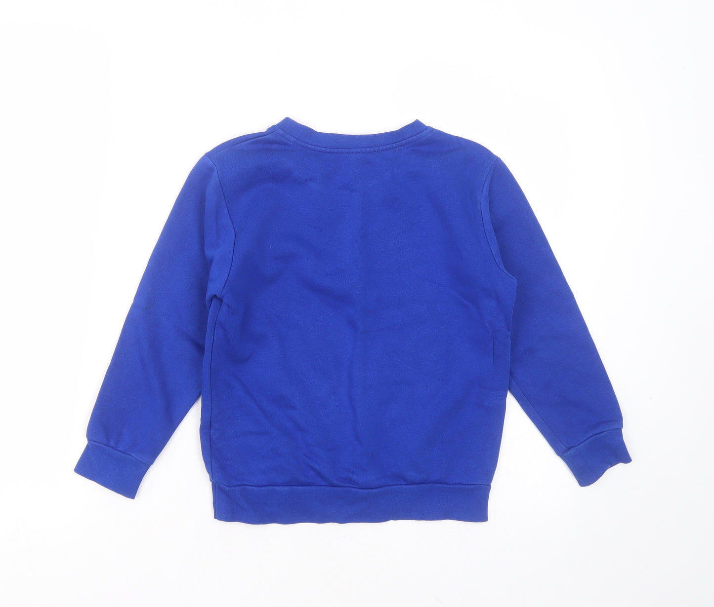 George Boys Blue  Cotton Pullover Sweatshirt Size 6-7 Years   - school