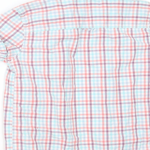 NEXT Boys Multicoloured Check Cotton Basic Button-Up Size 10 Years Collared Button