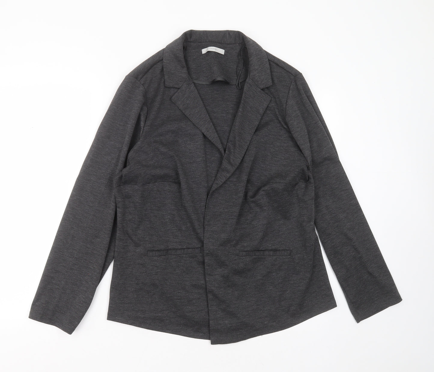 George Womens Grey  Polyester Jacket Blazer Size 20