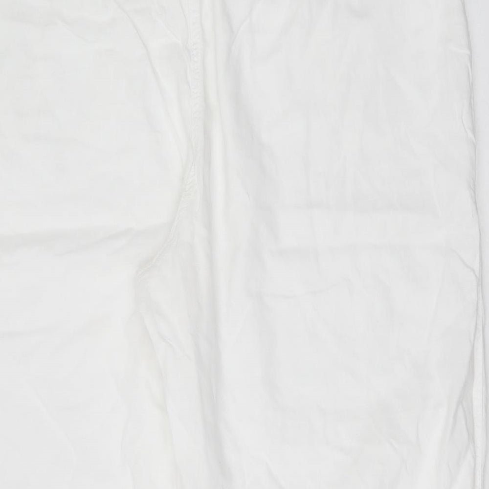 George Womens White  Linen Bermuda Shorts Size 24 L19 in Regular