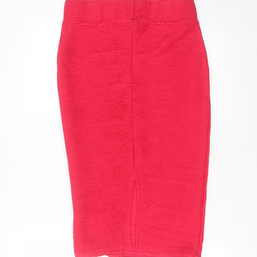 River Island Womens Pink  Polyester Straight & Pencil Skirt Size 8