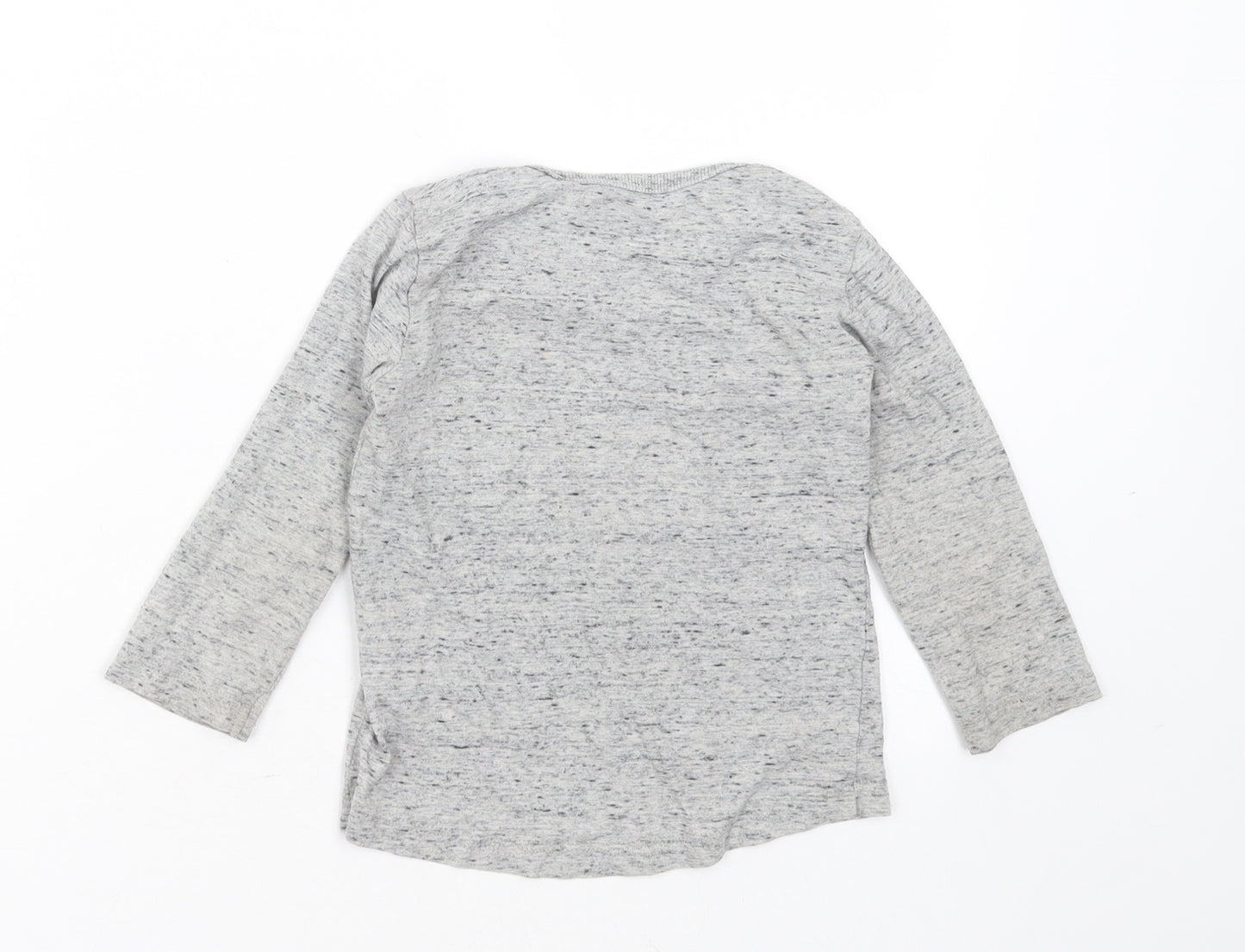 NEXT Baby Grey  Cotton Basic T-Shirt Size 18-24 Months Round Neck