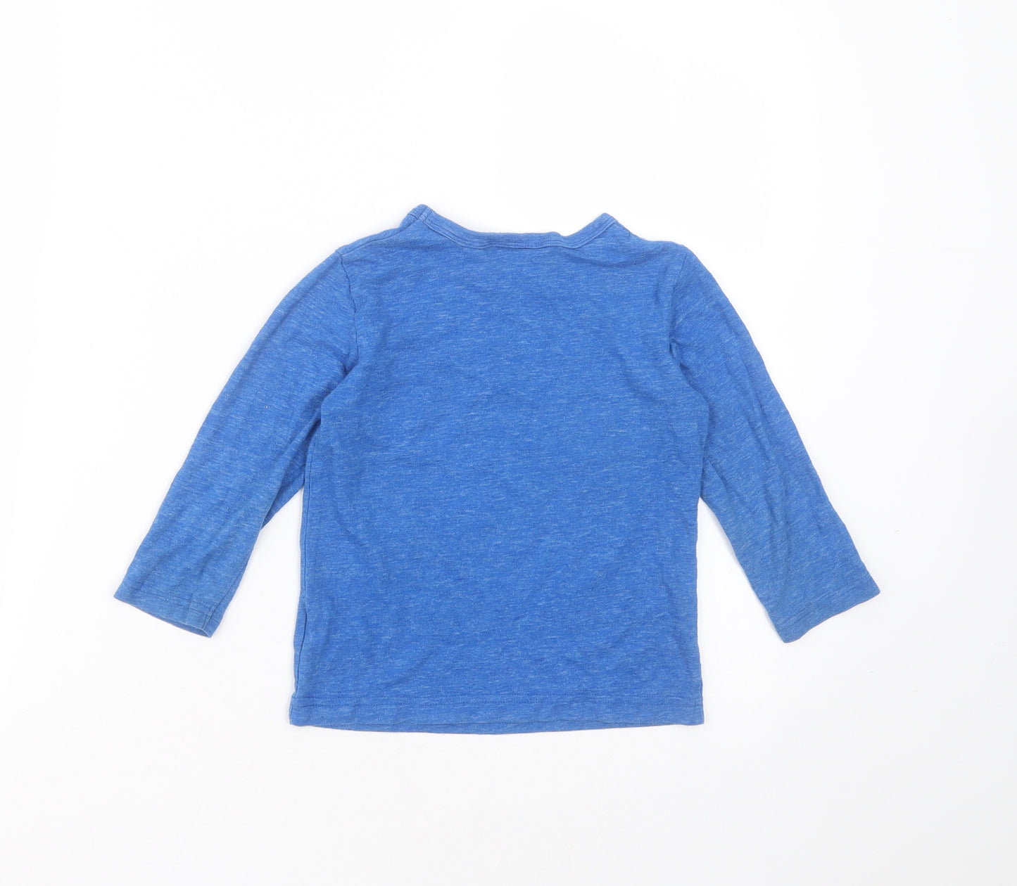 NEXT Boys Blue  Cotton Basic T-Shirt Size 2-3 Years Round Neck  - elmo