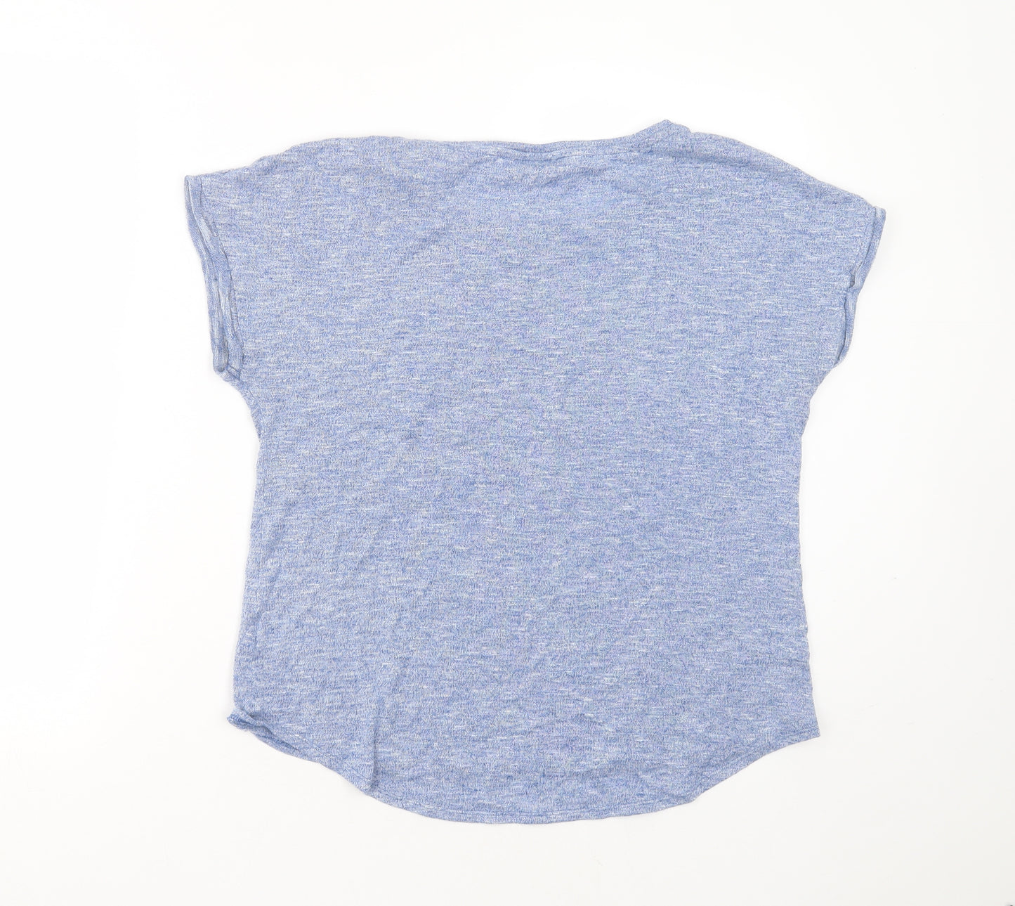 Papaya Womens Blue Round Neck  Viscose Pullover Jumper Size 14   - believe