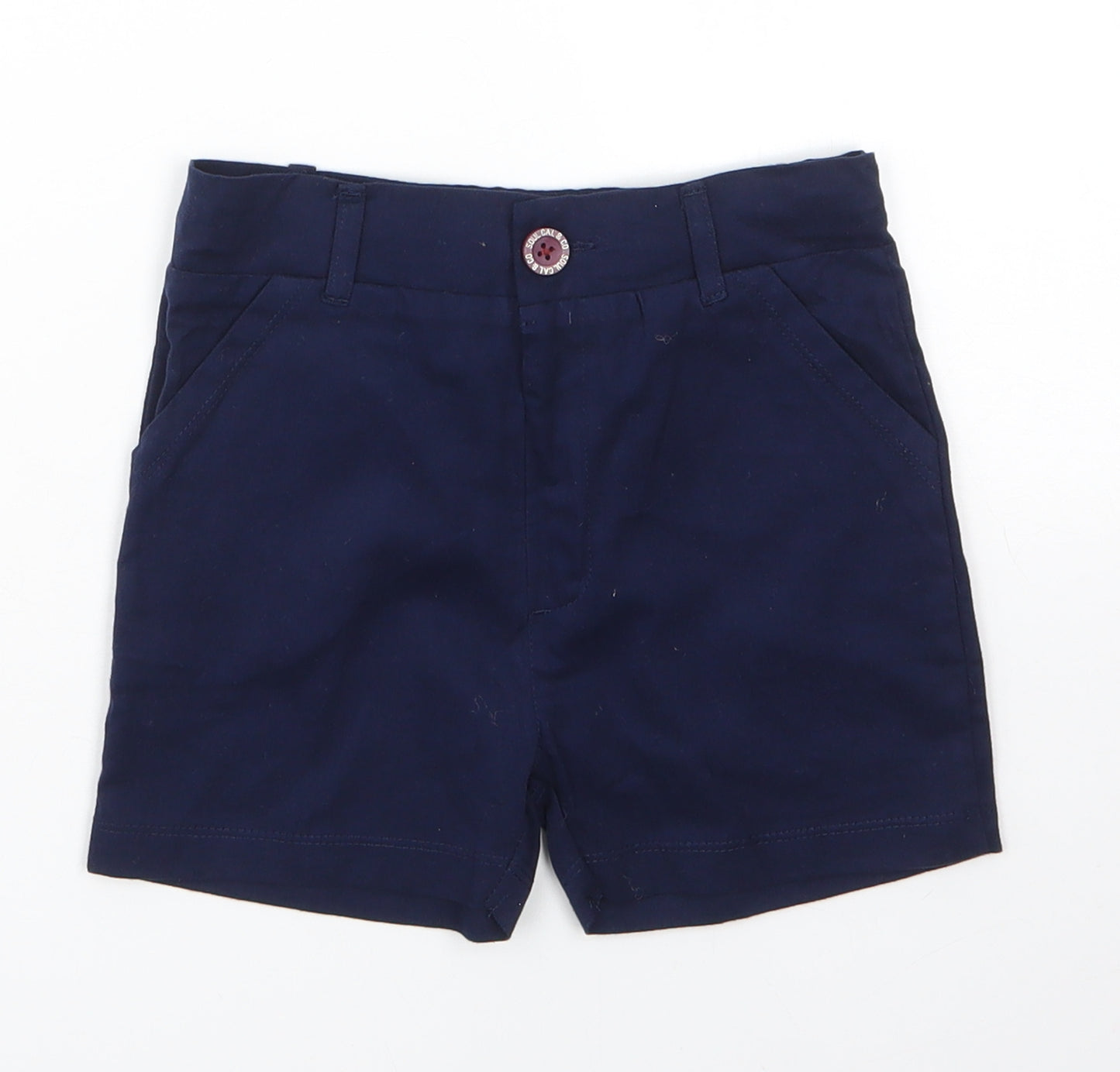 SoulCal&Co Boys Blue  100% Cotton Chino Shorts Size 2-3 Years  Regular