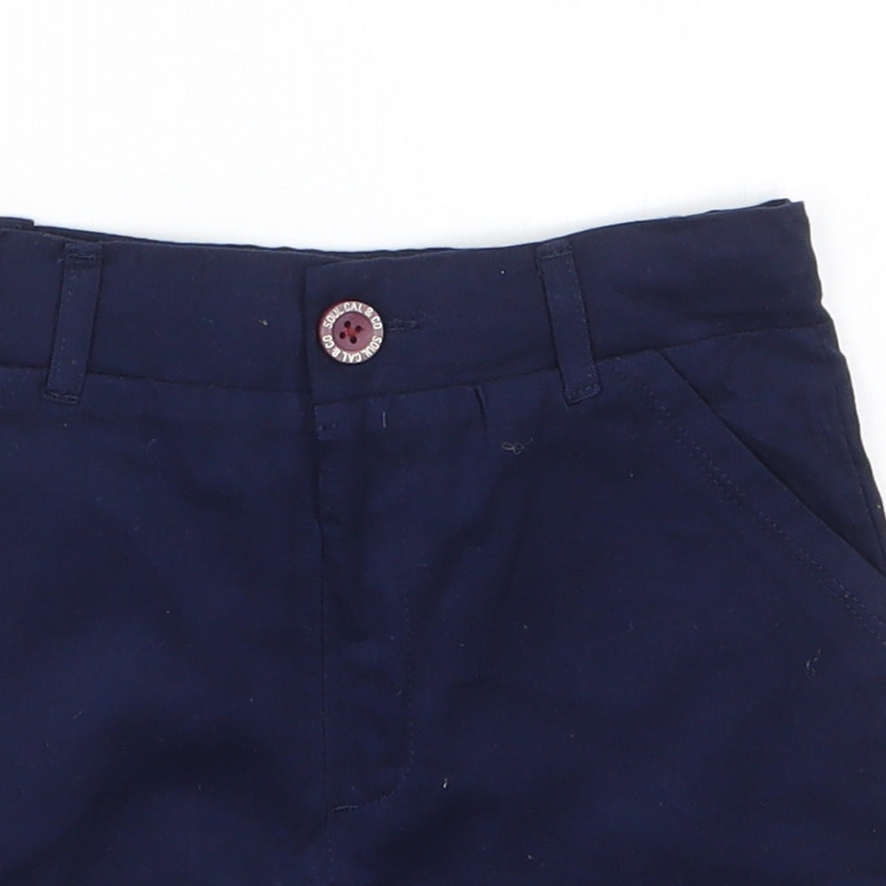 SoulCal&Co Boys Blue  100% Cotton Chino Shorts Size 2-3 Years  Regular
