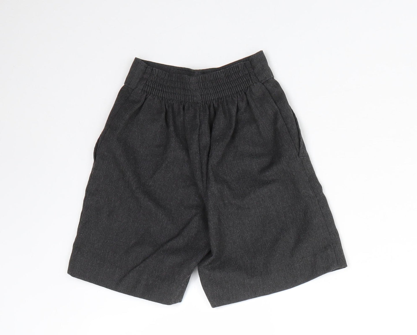 Preworn Boys Grey  Polyester Chino Shorts Size 3-4 Years  Regular  - School