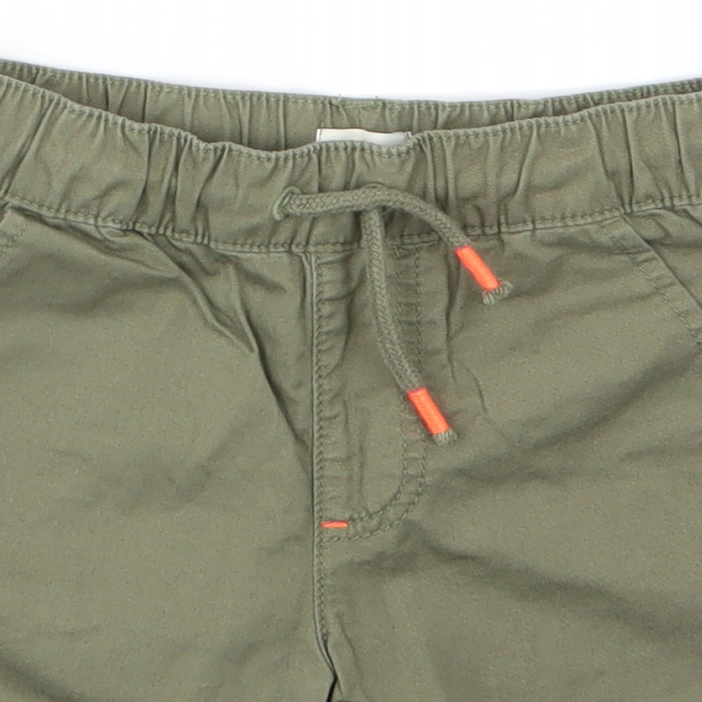 F&F Boys Green  100% Cotton Sweat Shorts Size 3-4 Years  Regular