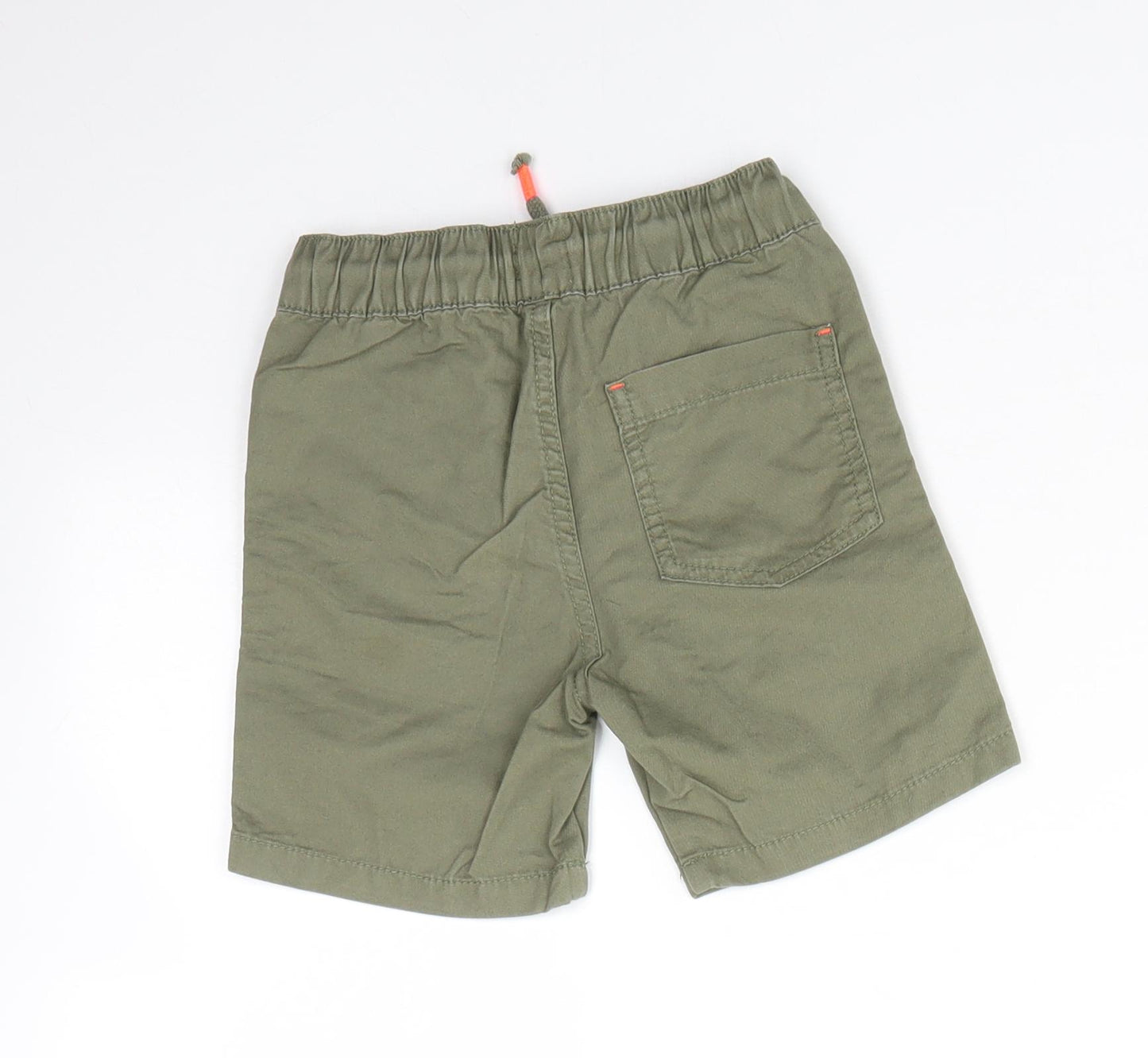 F&F Boys Green  100% Cotton Sweat Shorts Size 3-4 Years  Regular