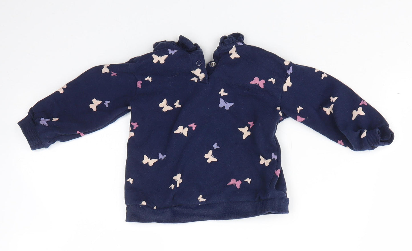 H&M Baby Blue  Cotton Pullover Jumper Size 9-12 Months