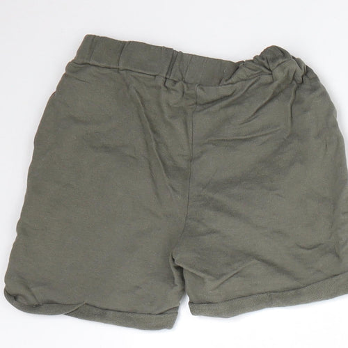 Lee Cooper Boys Green  100% Cotton Sweat Shorts Size 4 Years  Regular