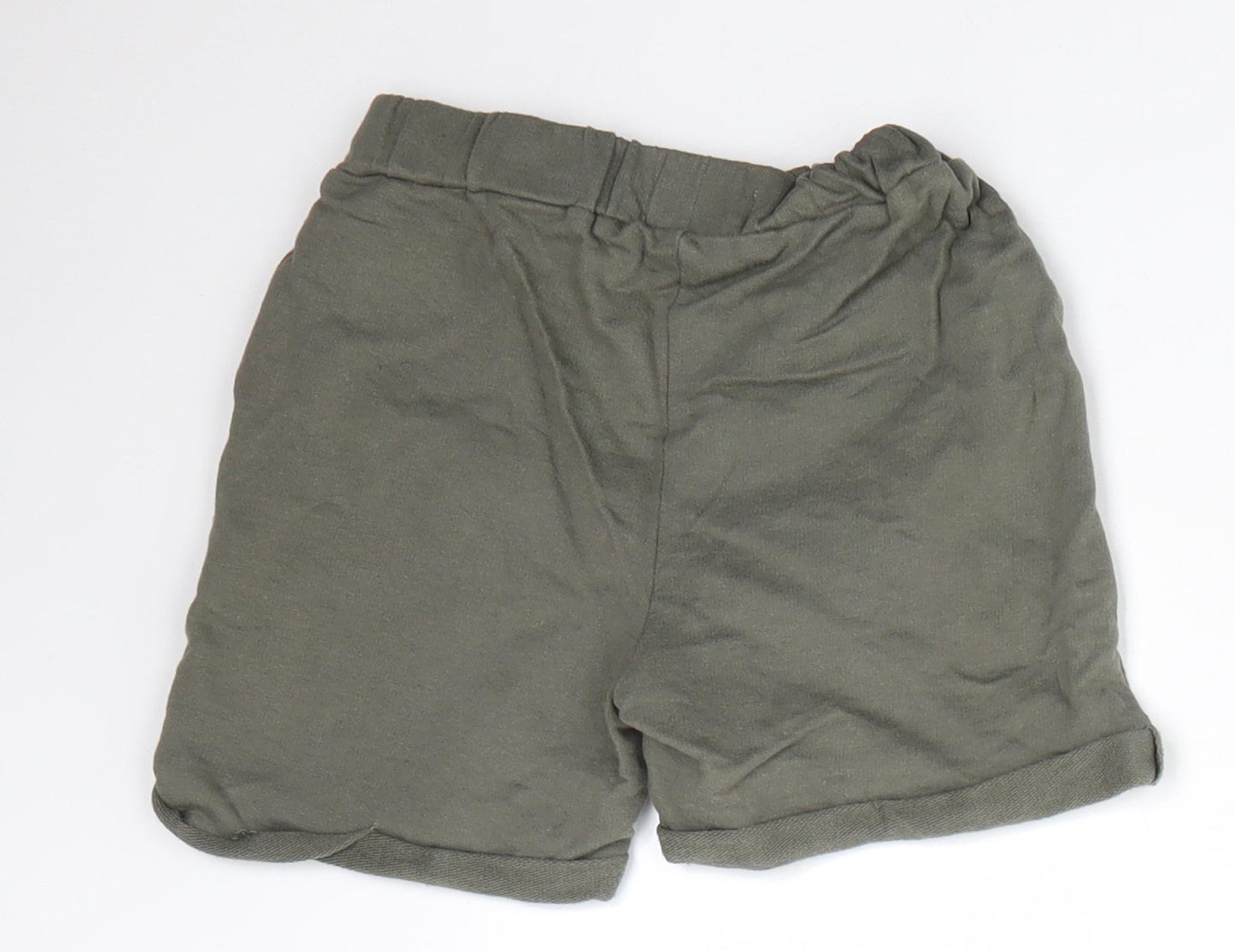 Lee Cooper Boys Green  100% Cotton Sweat Shorts Size 4 Years  Regular