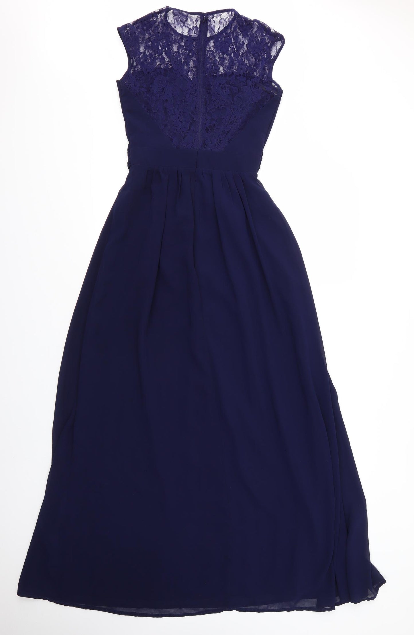 Little Mistress Womens Blue  Polyester Mini  Size 6  Round Neck