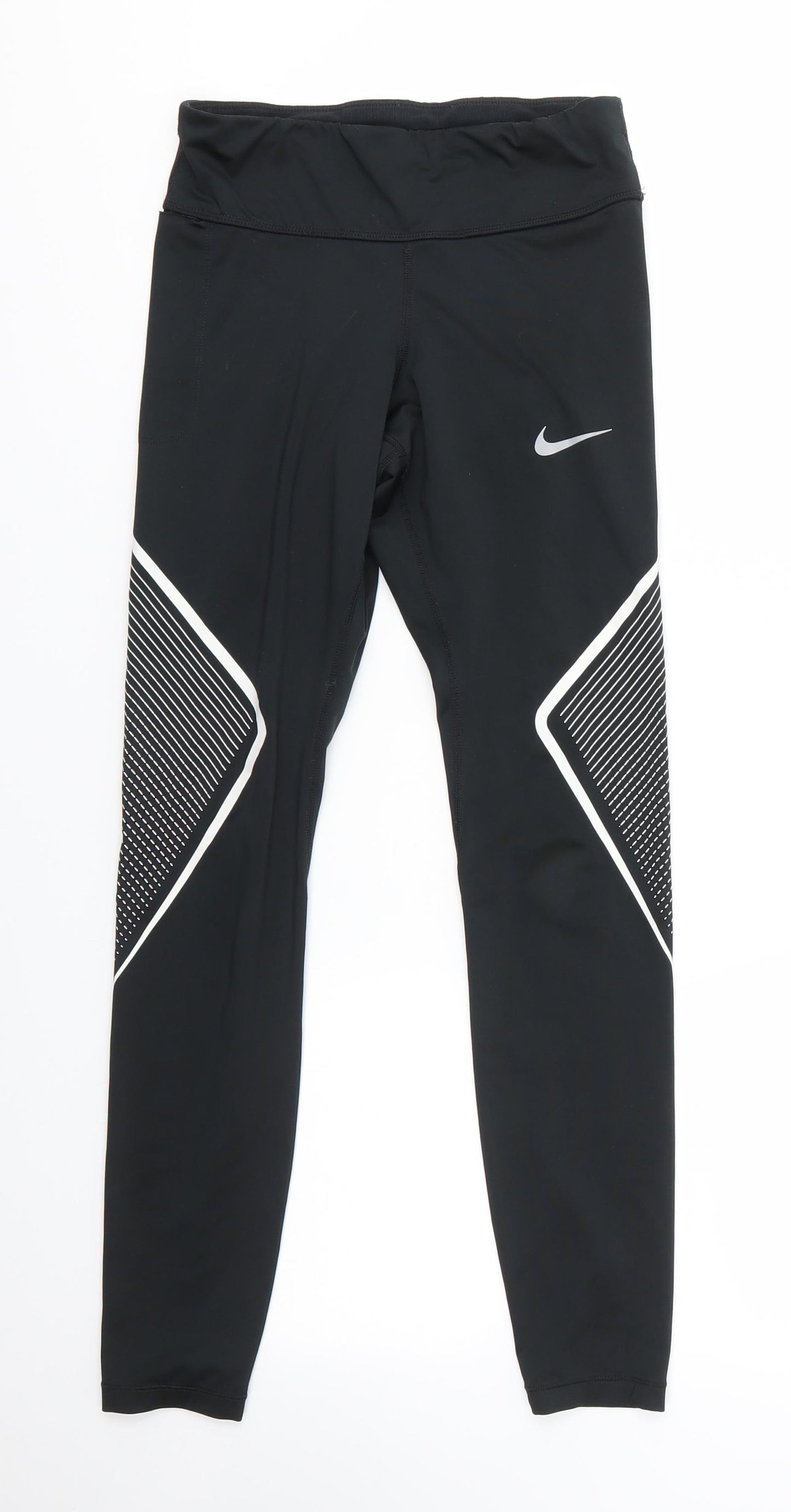 Nike Womens Black  Polyester Jogger Leggings Size XS L26 in Regular