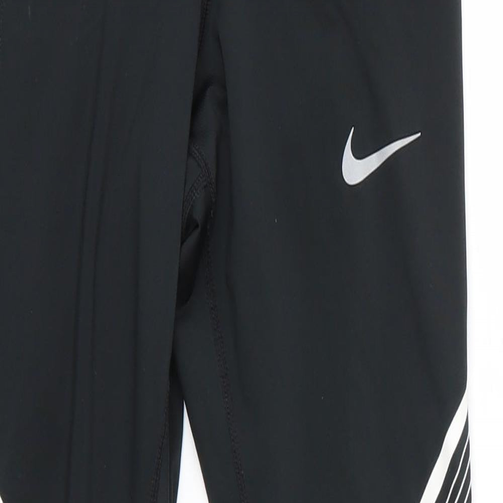 Nike Womens Black  Polyester Jogger Leggings Size XS L26 in Regular
