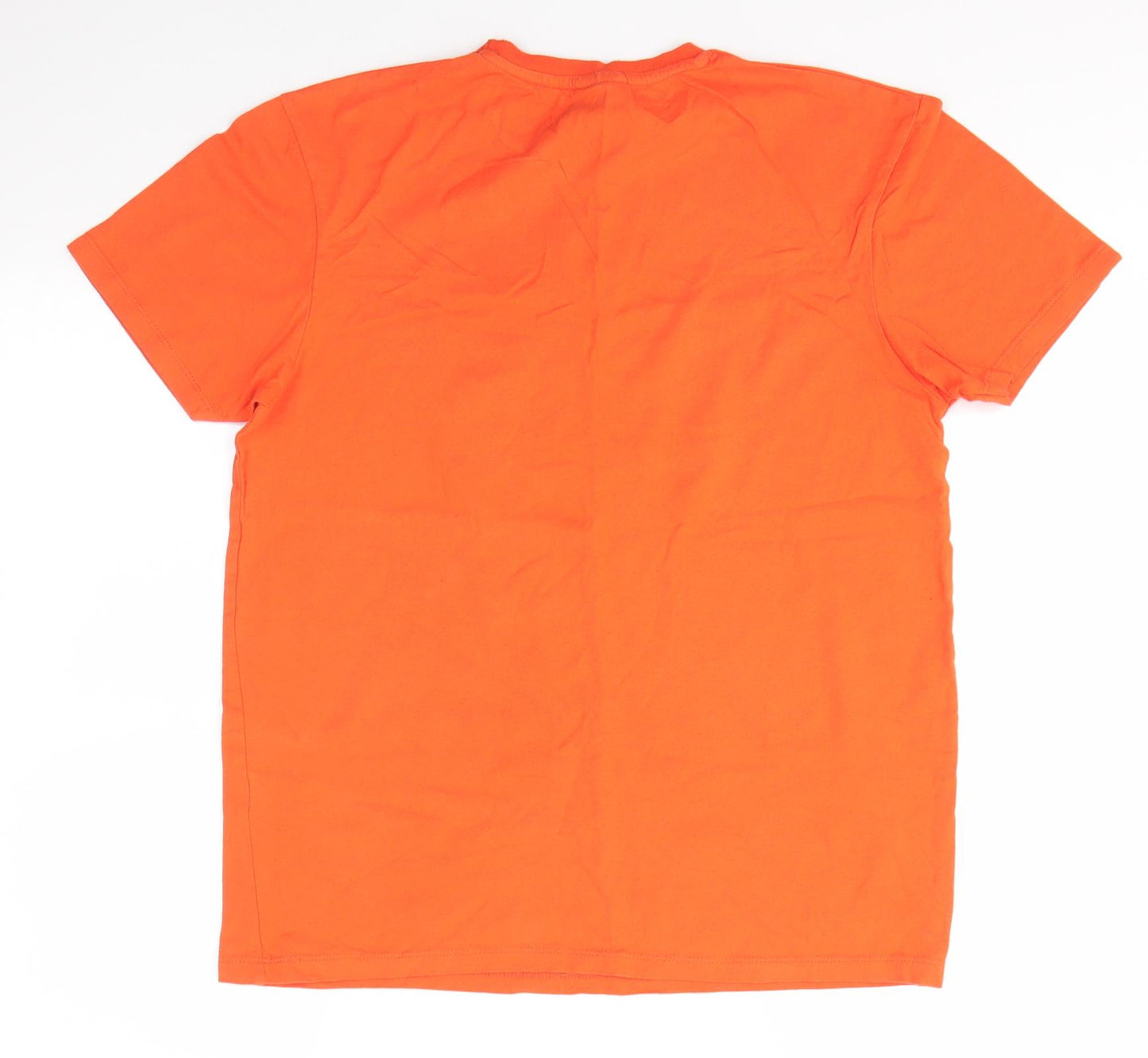 Primark Mens Orange  Cotton  T-Shirt Size M Round Neck  - Dragon Ball Z