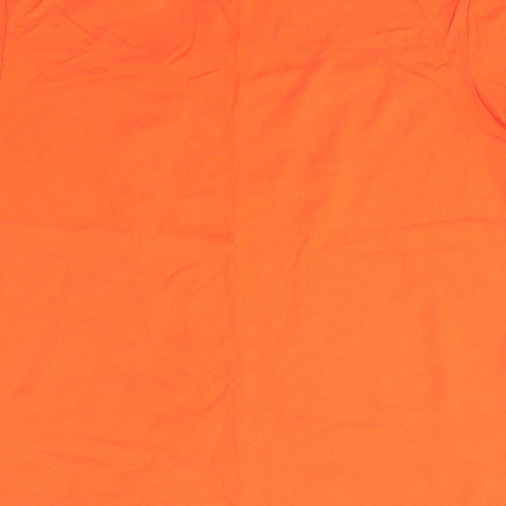 Primark Mens Orange  Cotton  T-Shirt Size M Round Neck  - Dragon Ball Z
