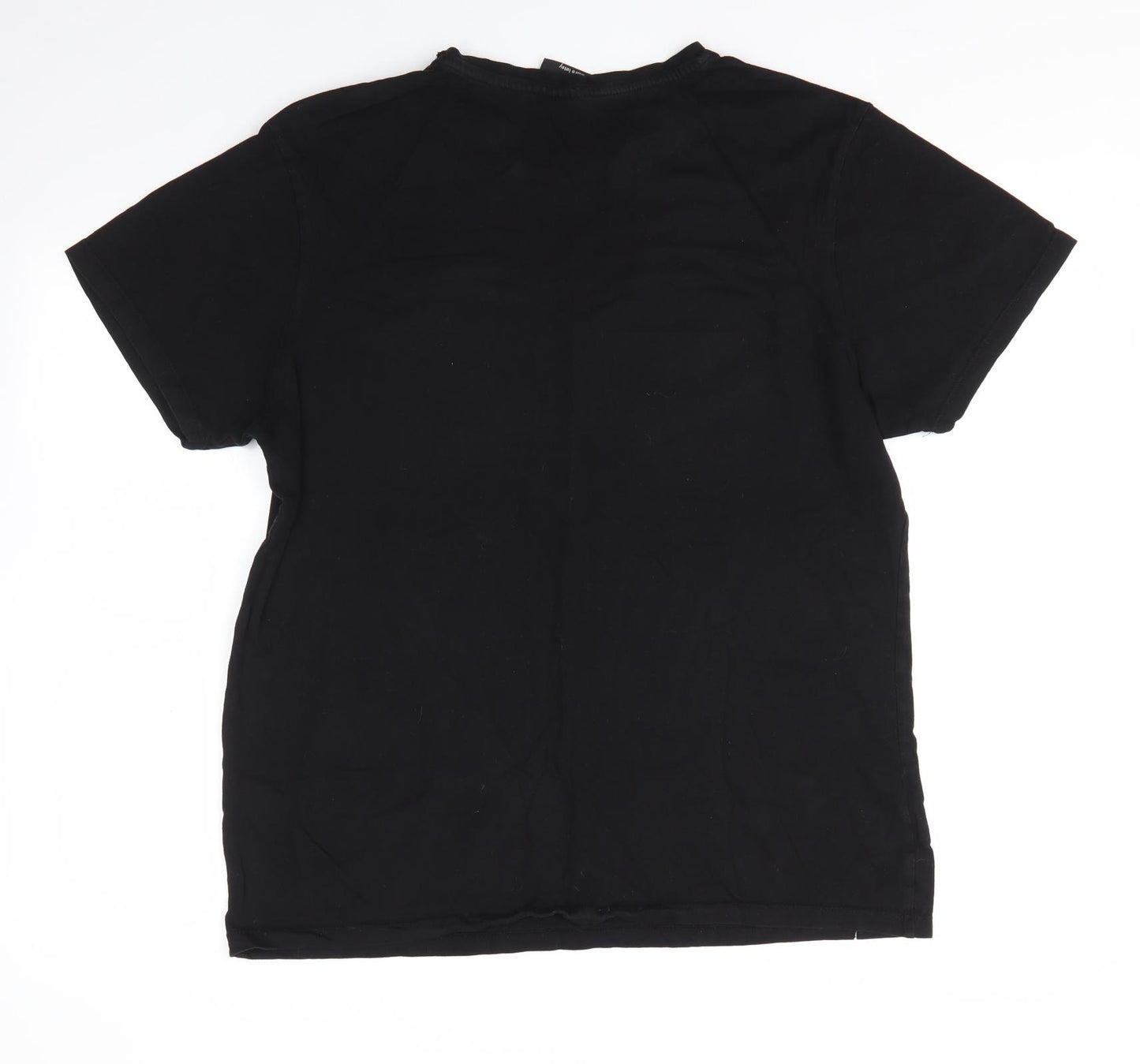 Primark Mens Black  Cotton  T-Shirt Size XL Round Neck  - Mickey Mouse